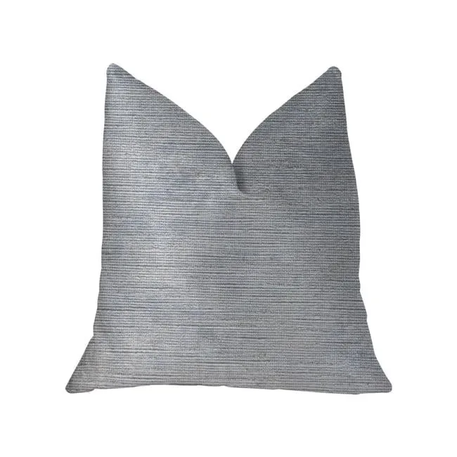 Throw Pillow 26 in blue silver