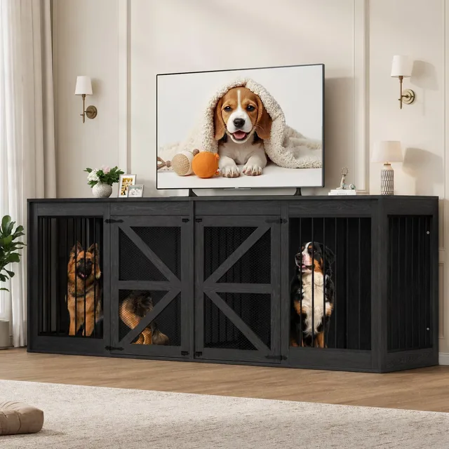 Dog Crate black 500 pounds foldable