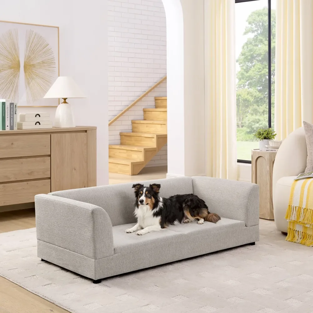 Dog Bed 57" green beige