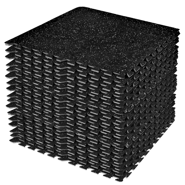 Exercise Mat 2" 18 pack black