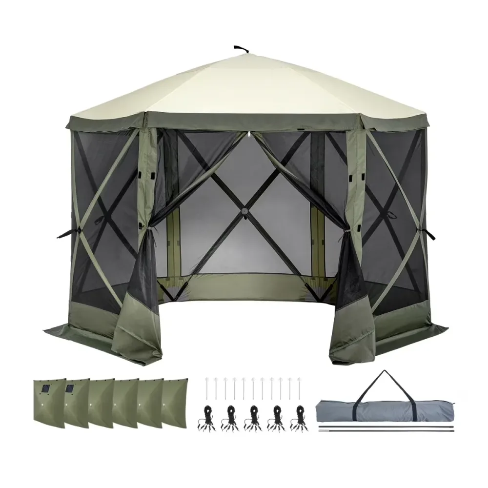 Tent green waterproof windproof