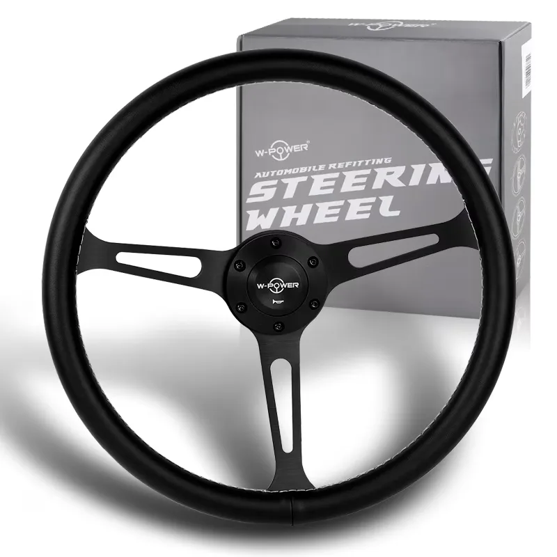 Steering Wheel 380mm black white