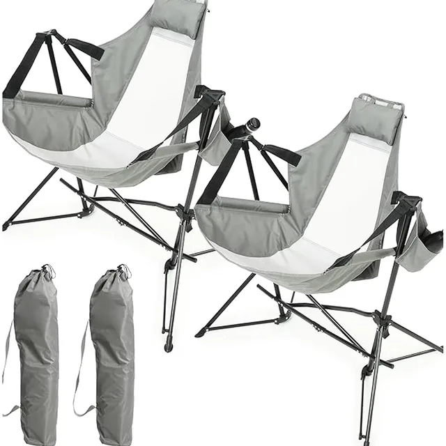Camping Chair portable folding grey