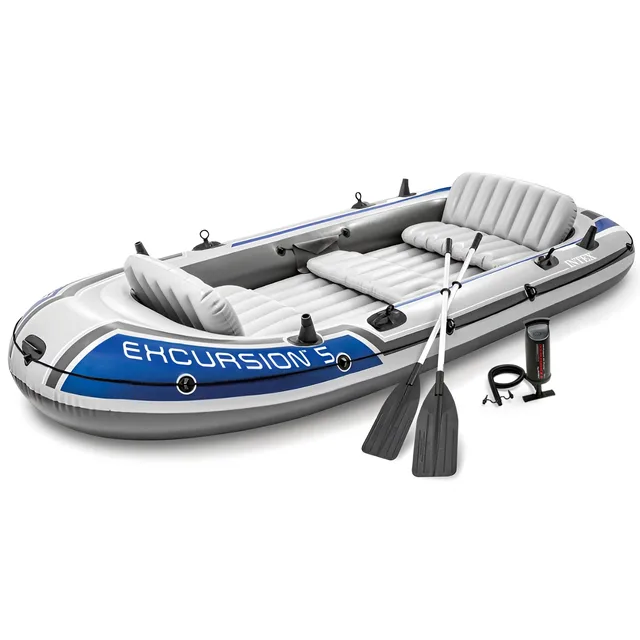 Inflatable Fishing 1300 lb 5 person gray