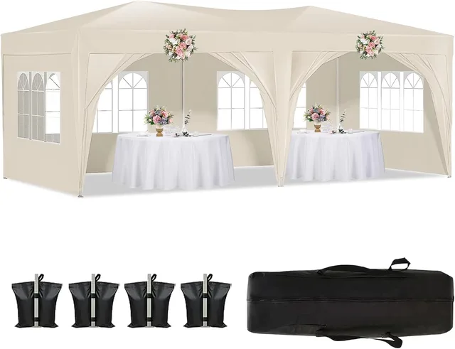 Canopy Tent waterproof adjustable beige
