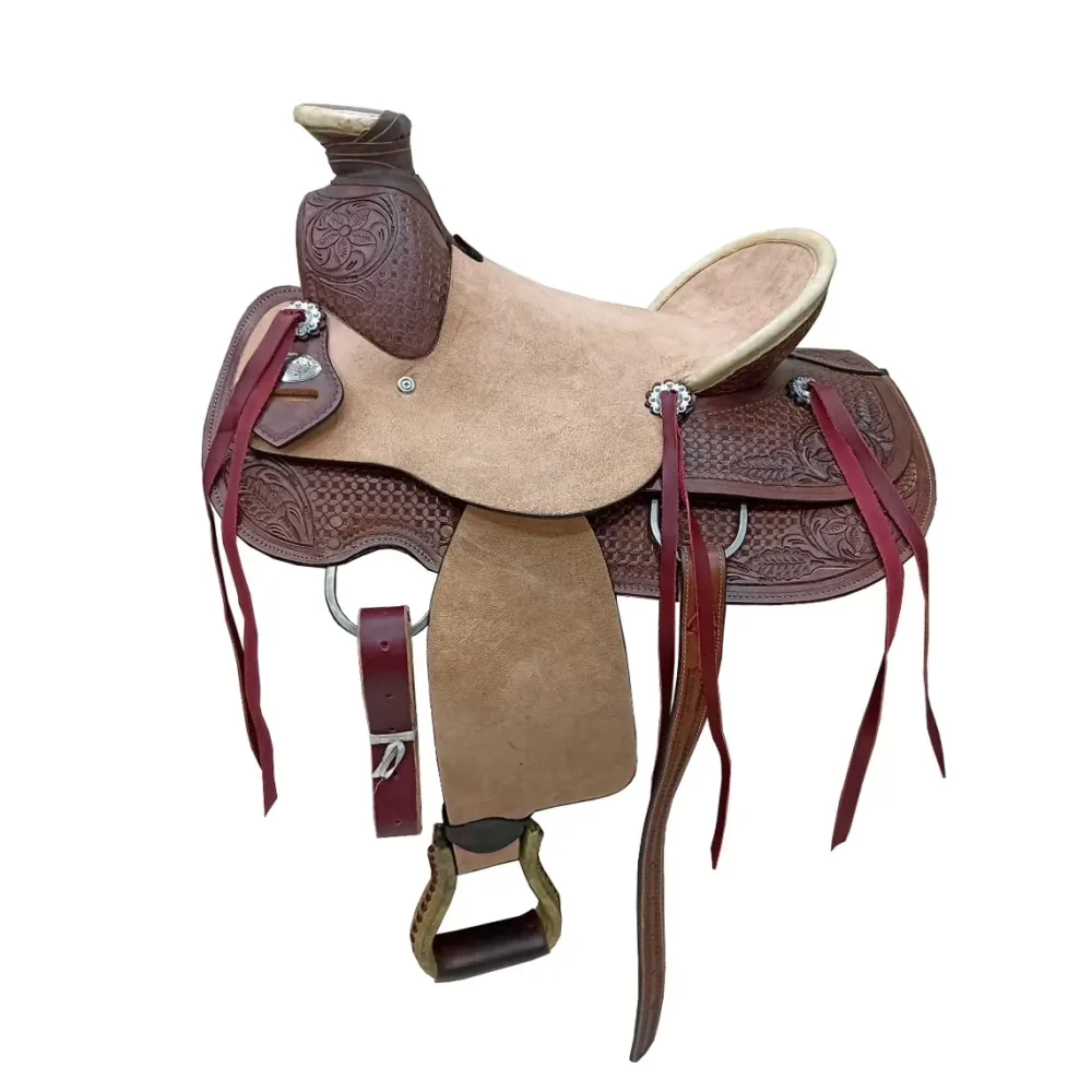 Horse Saddle 10" tan brown
