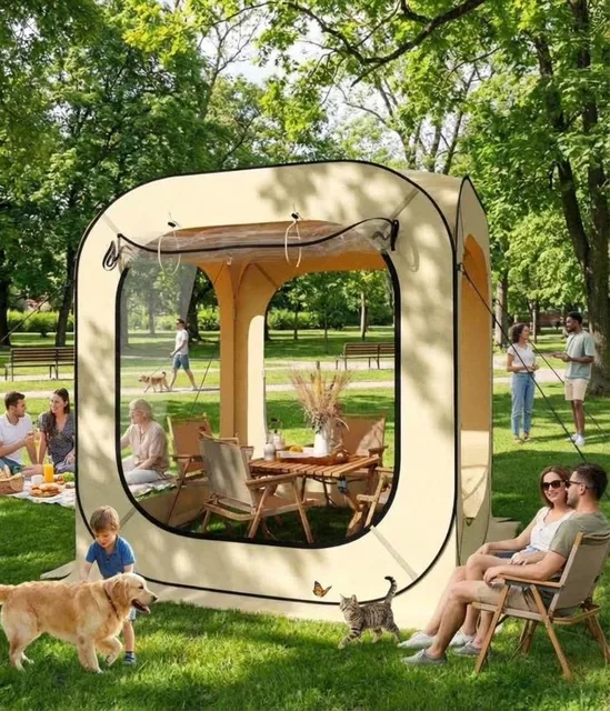 Sports Tent 2-3 people portable beige
