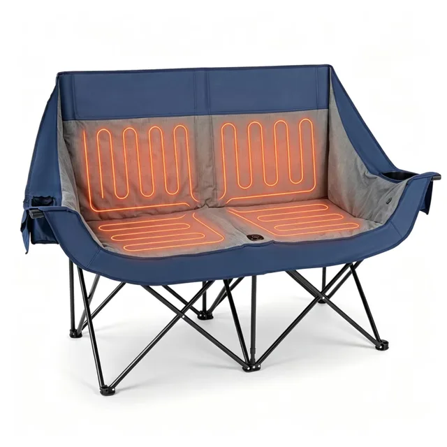 Camping Chair 2 person 660 lbs folding