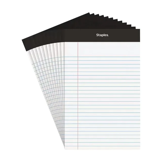 Legal Pad white yellow