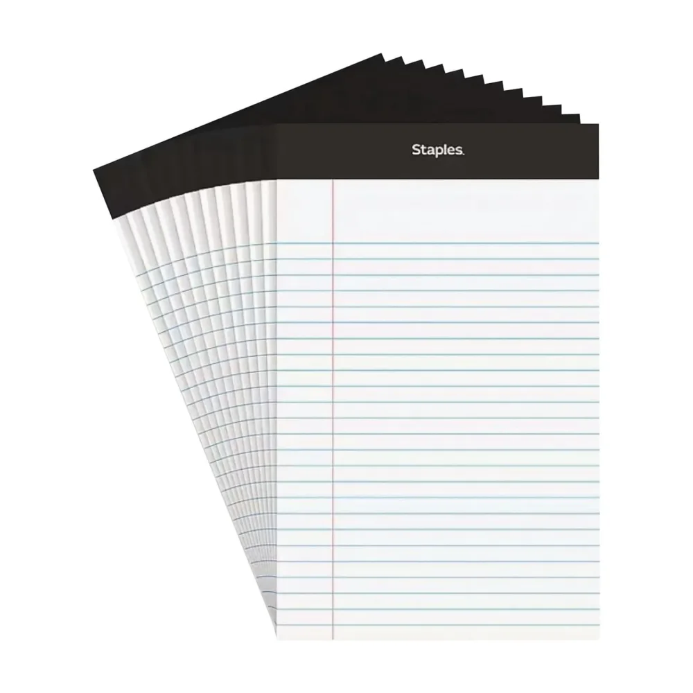 Legal Pad white yellow