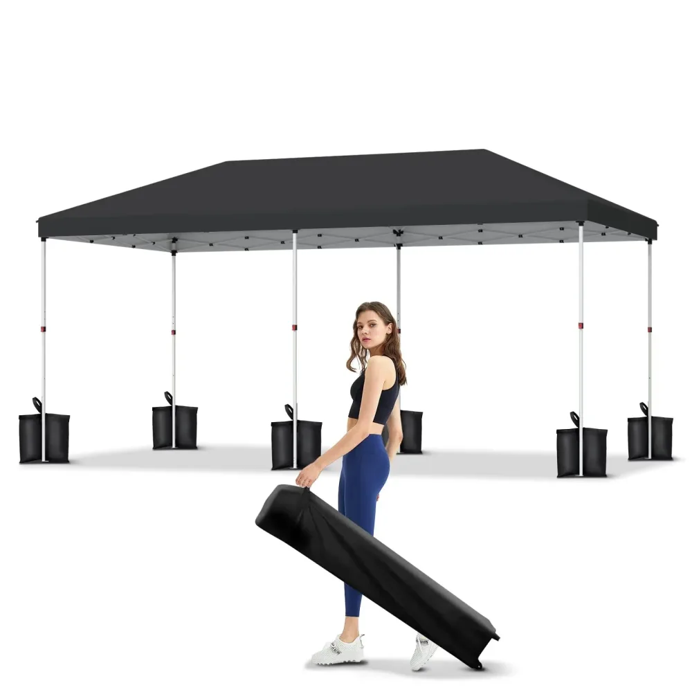 Pop-up Canopy white black 8-10 people