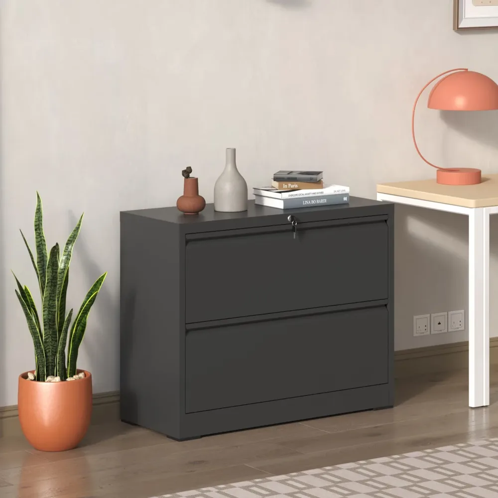 File Cabinet white black 110 pounds