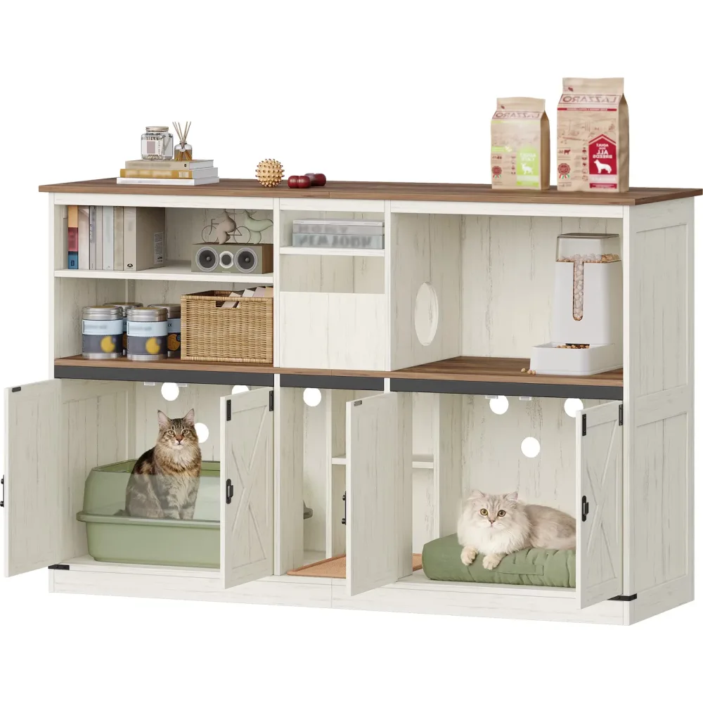 Cat Litter brown white 59"
