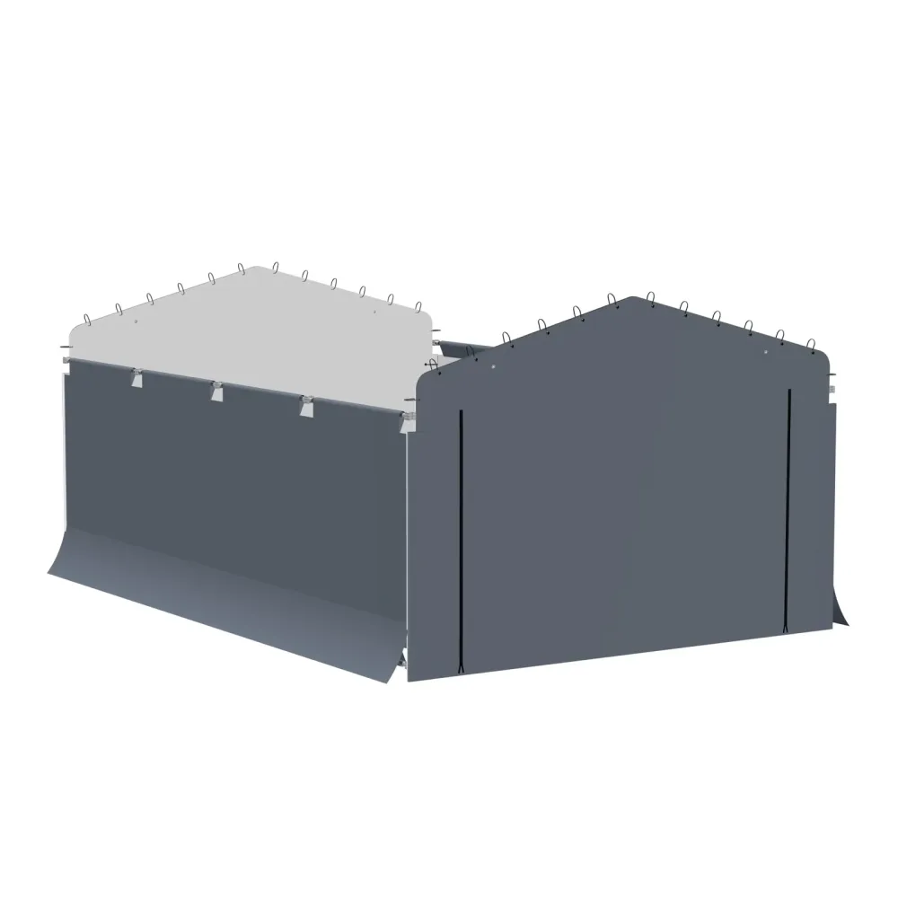 Carport 8 ft grey 12 ft