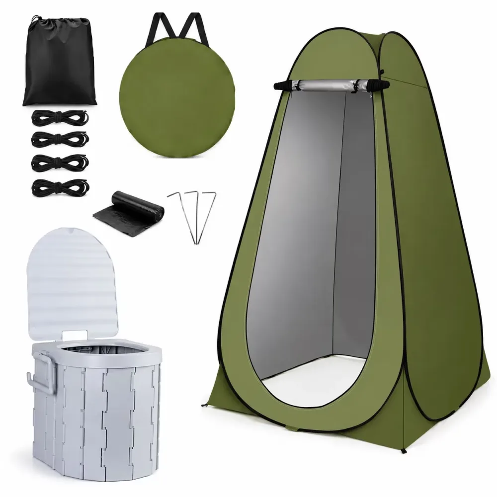 Pop-up Tent portable gray 47.2 inches