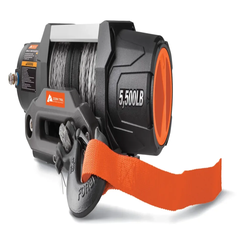 Electric Winch 5500 lb black 1.5 hp