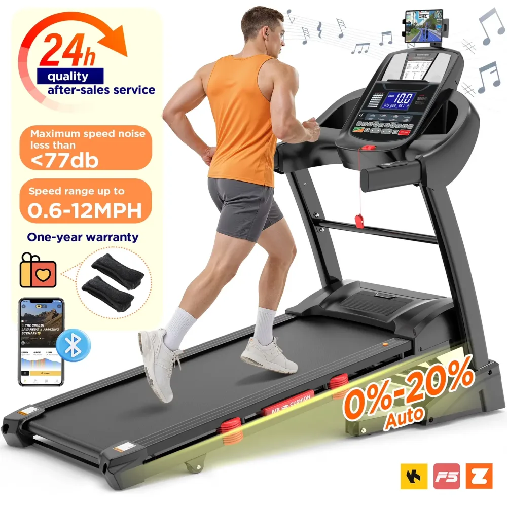 Folding Treadmill 300lbs 4.5hp 18'