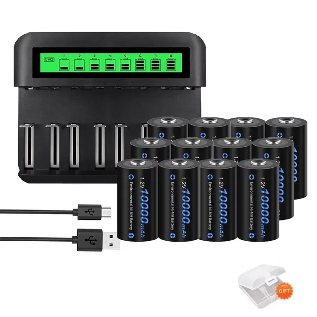 Batteries 12 pack 1.2v rechargeable