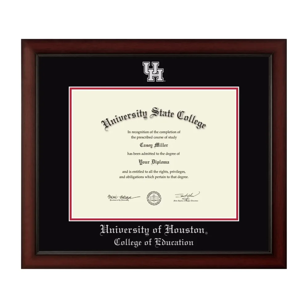 Diploma Frame black red 14w