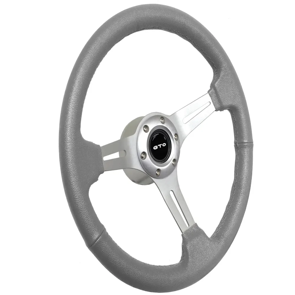 Wrapped Steering gray white 2.5"