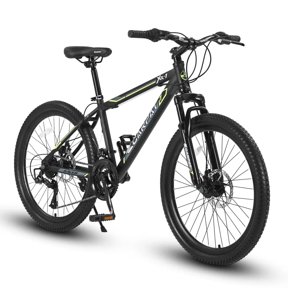 Mountain Bike 24 inch black green