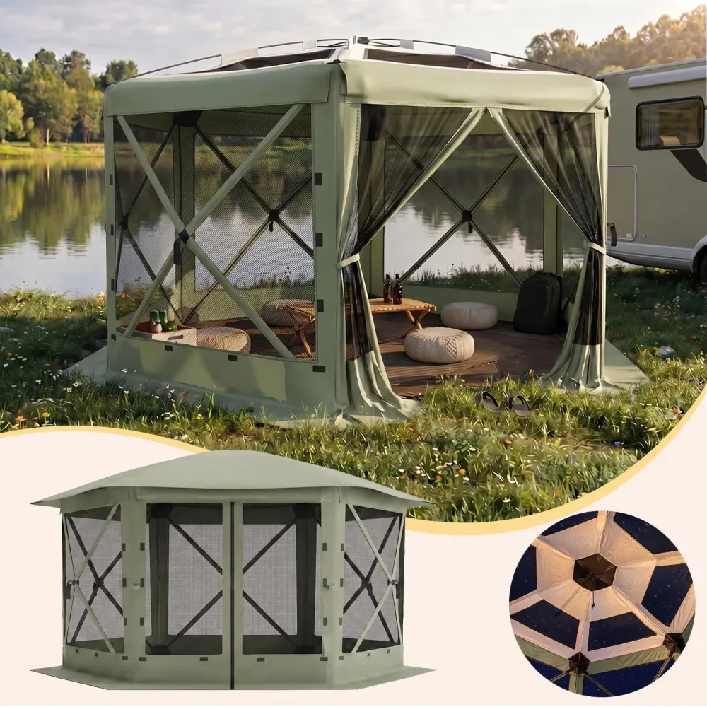 Tent 13 ft 10 persons grey