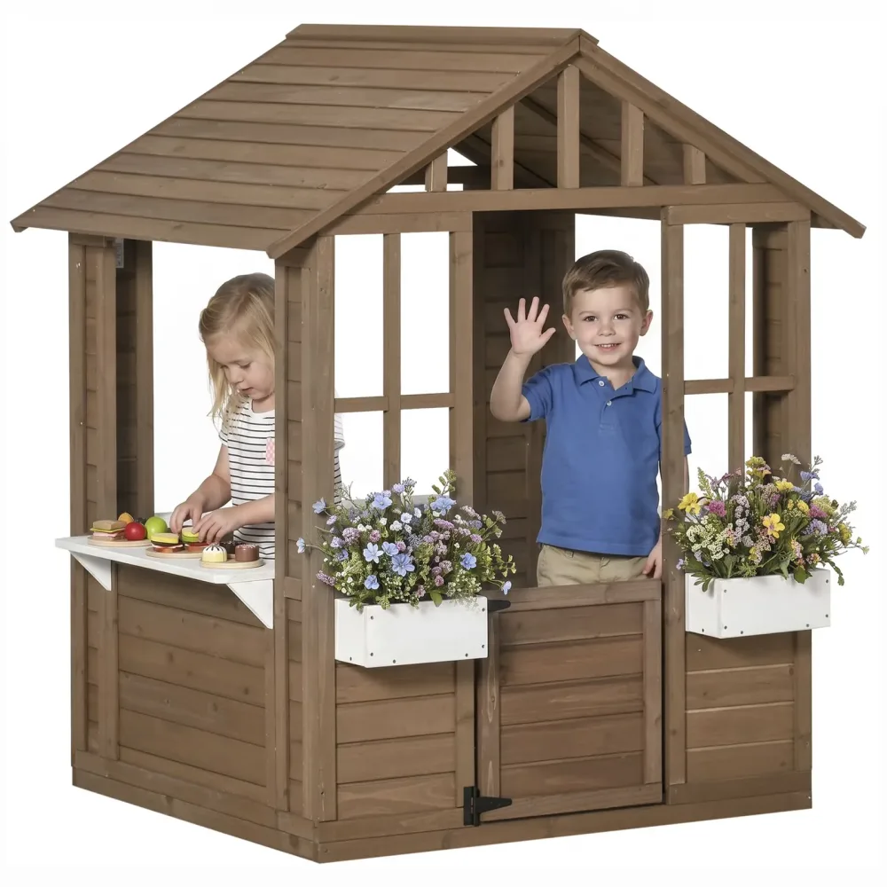 Backyard Garden 46.75" 38.25" brown