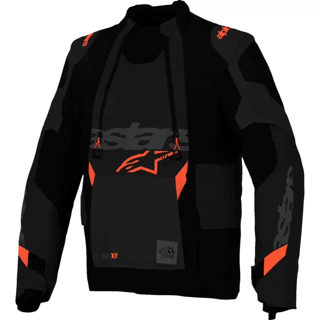 Jacket black waterproof adjustable
