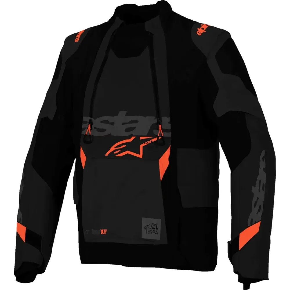Jacket black waterproof adjustable