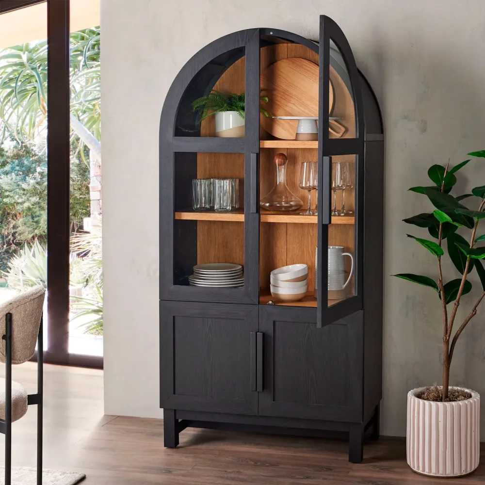 Cabinet black 36 in 16.375 in