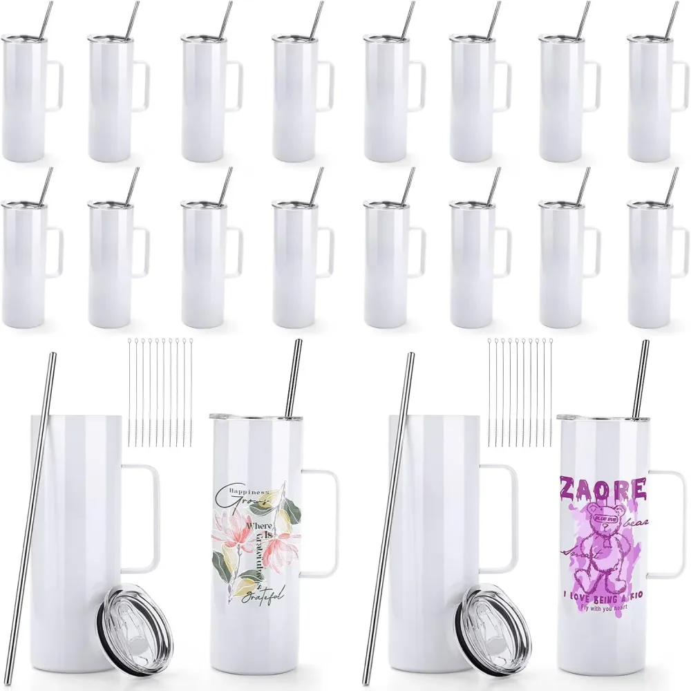 Coolers & Hydration 20 oz white