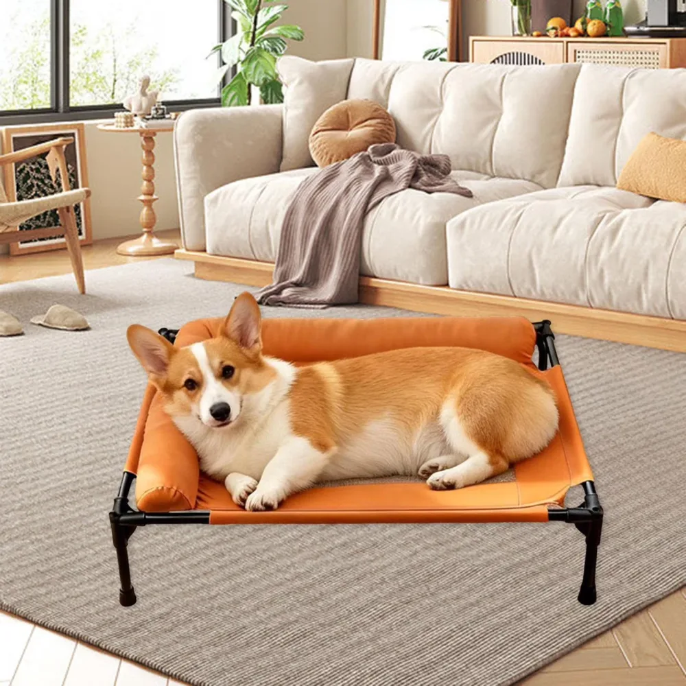 Dog Bed brown 95 lb portable