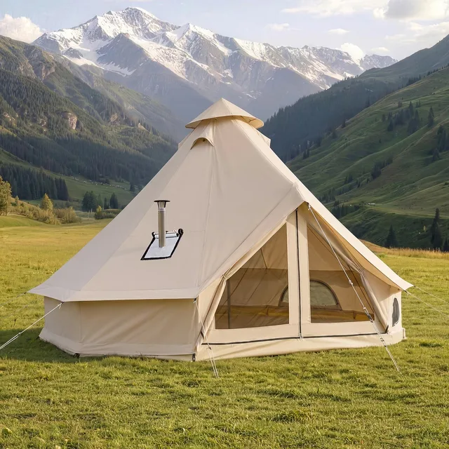 Bell Tent 13.12 ft 4 people waterproof
