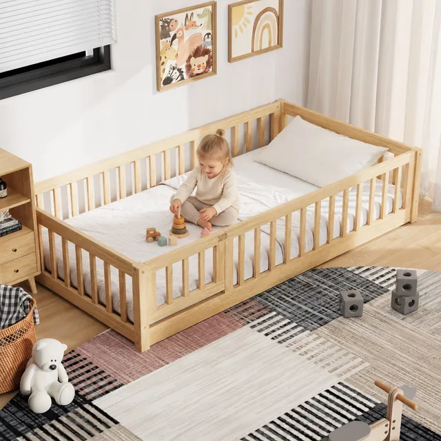 Bed Frame gray 79.5' 41.8'