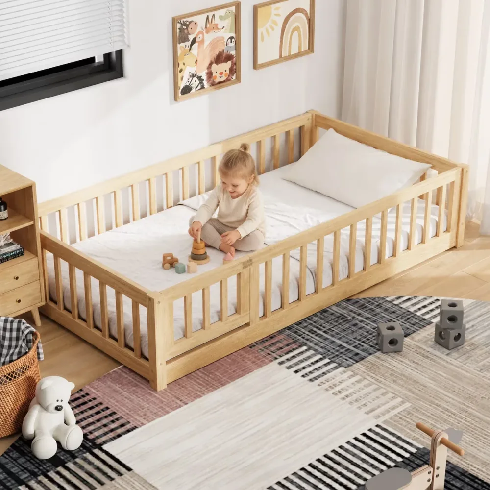 Bed Frame gray 79.5' 41.8'