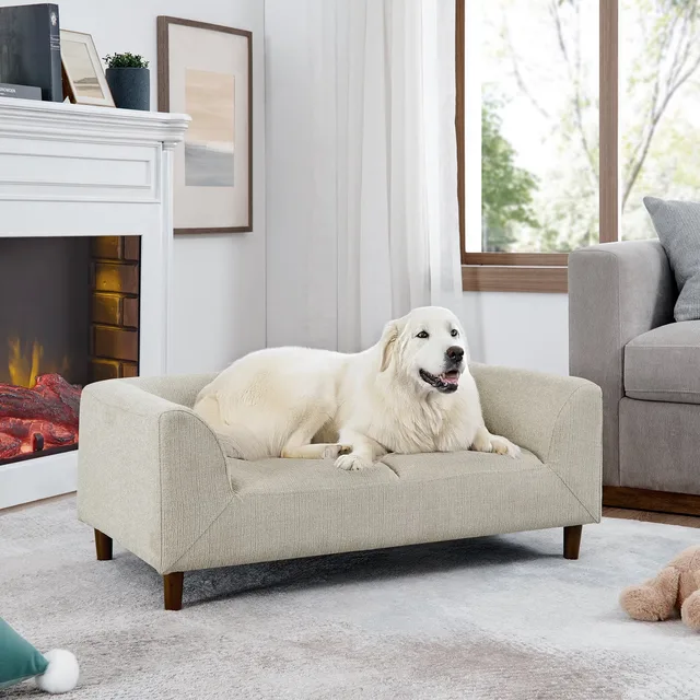 Sofa Bed beige gray blue
