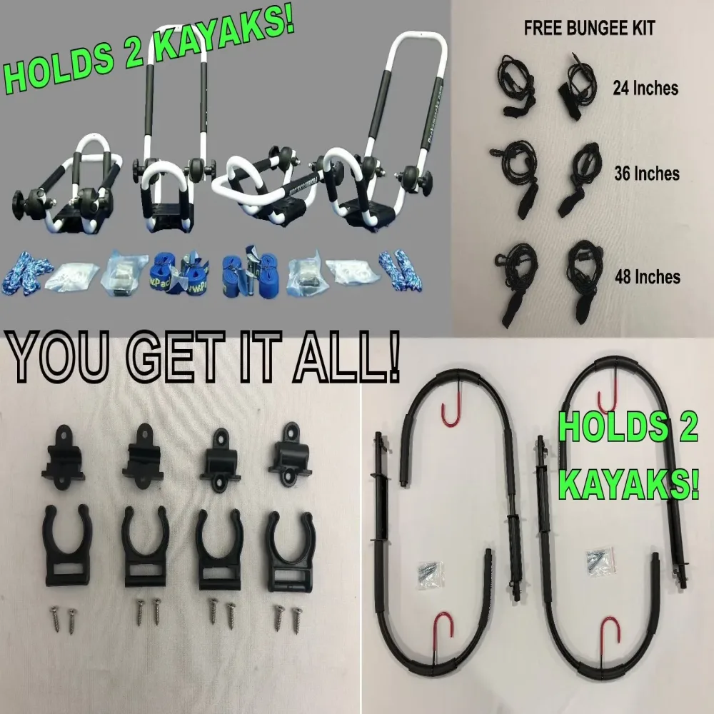 Kayak Rack folding white 2 "