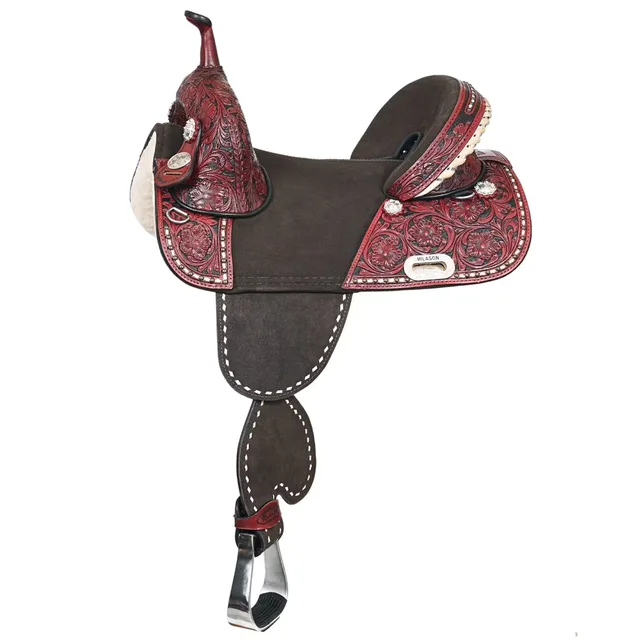 Leather Saddle 14" 8 inches 25 inch