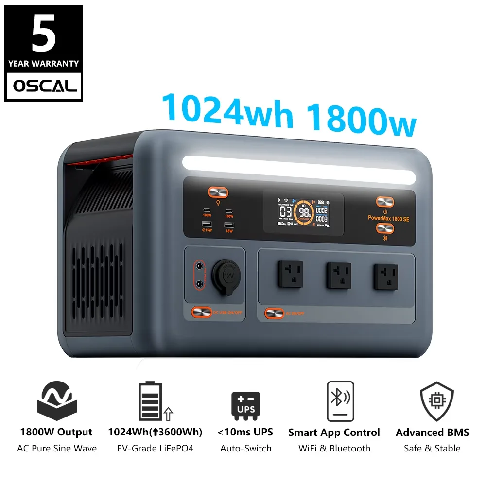 Solar Generator 1800w 3600w portable