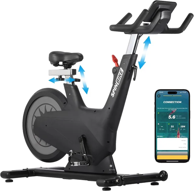 Exercise Bike adjustable blue 44.69"