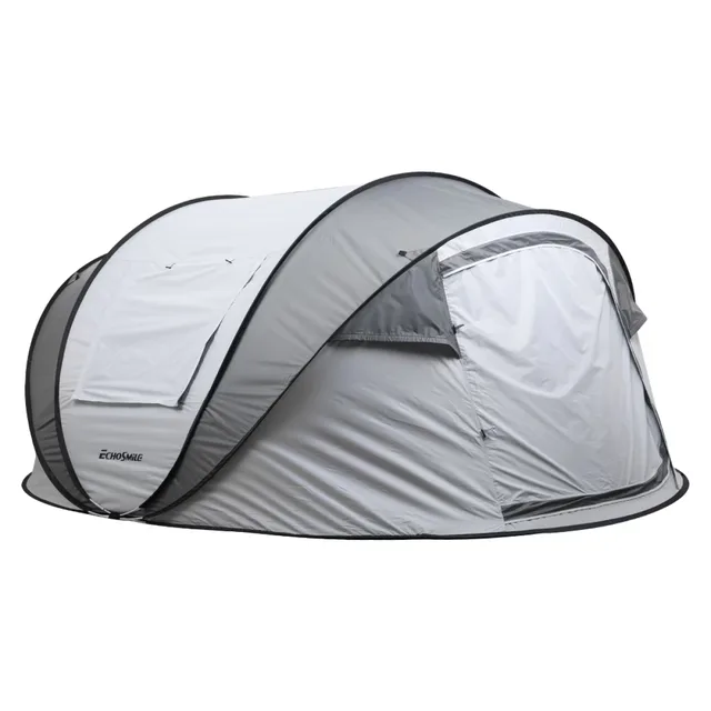 Tent Quick 4-6 persons windproof white