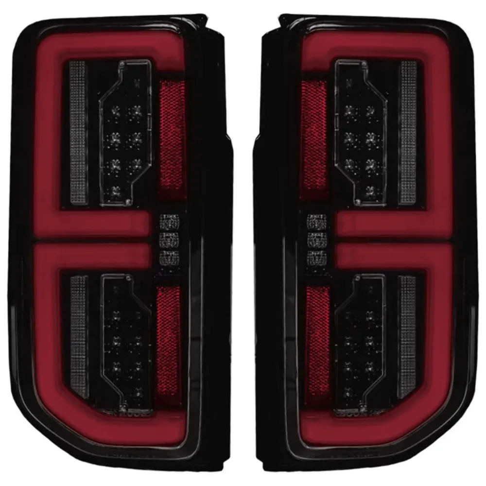 Truck Lighting black red white