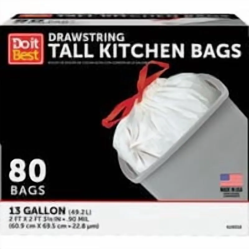 Tall Kitchen 13 gallon white