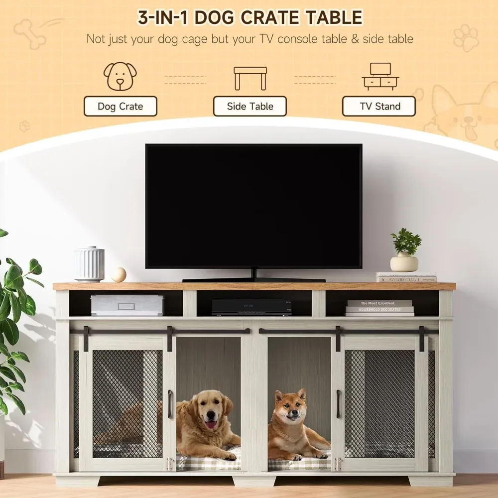 Dog Crate 71inch 71" white
