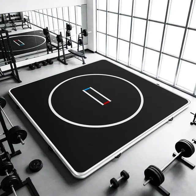Gymnastics Mat 4" black 10 cm