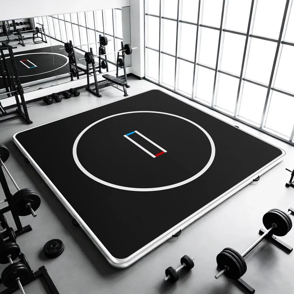 Gymnastics Mat 4" black 10 cm