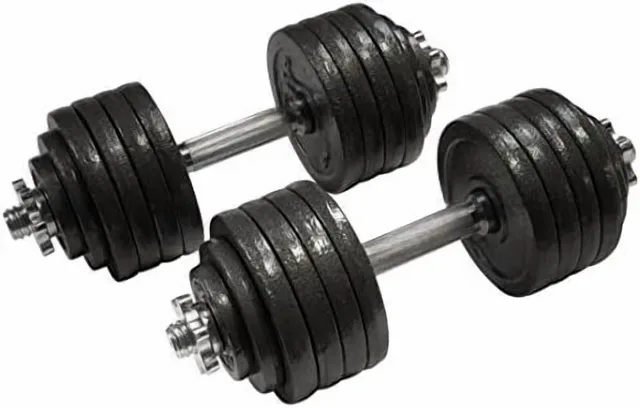 Dumbbell Weight 105 lb adjustable black
