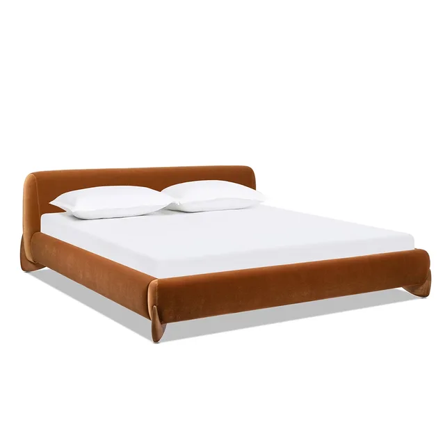 Platform Bed orange 84 in