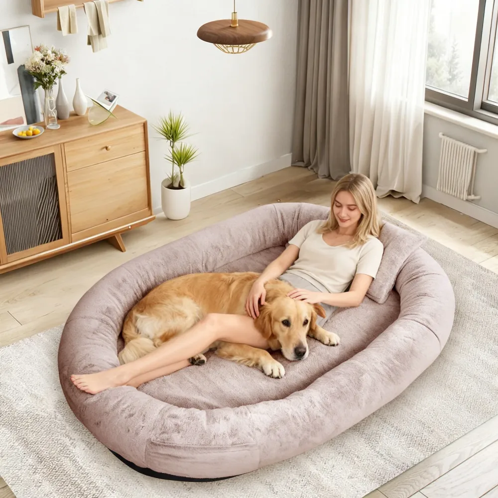 Dog Bed 71" gray