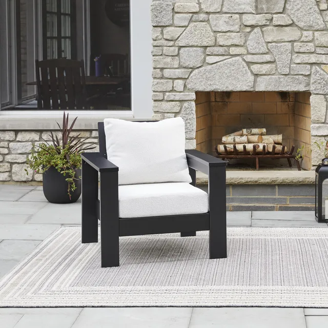 Homes Gardens white black 33.75 in